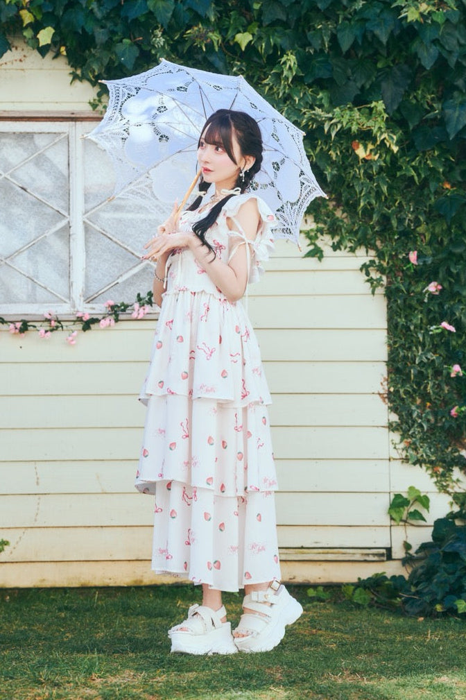 【予約商品】ストロベリーロングワンピ