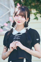 ビジューロゴTシャツ