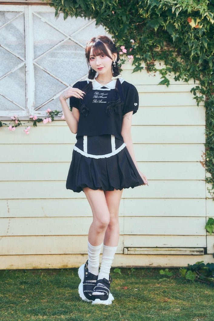 ビジューロゴTシャツ
