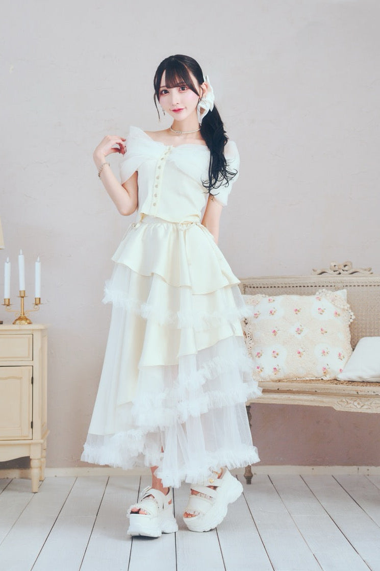 プリンセスチュールロングスカート