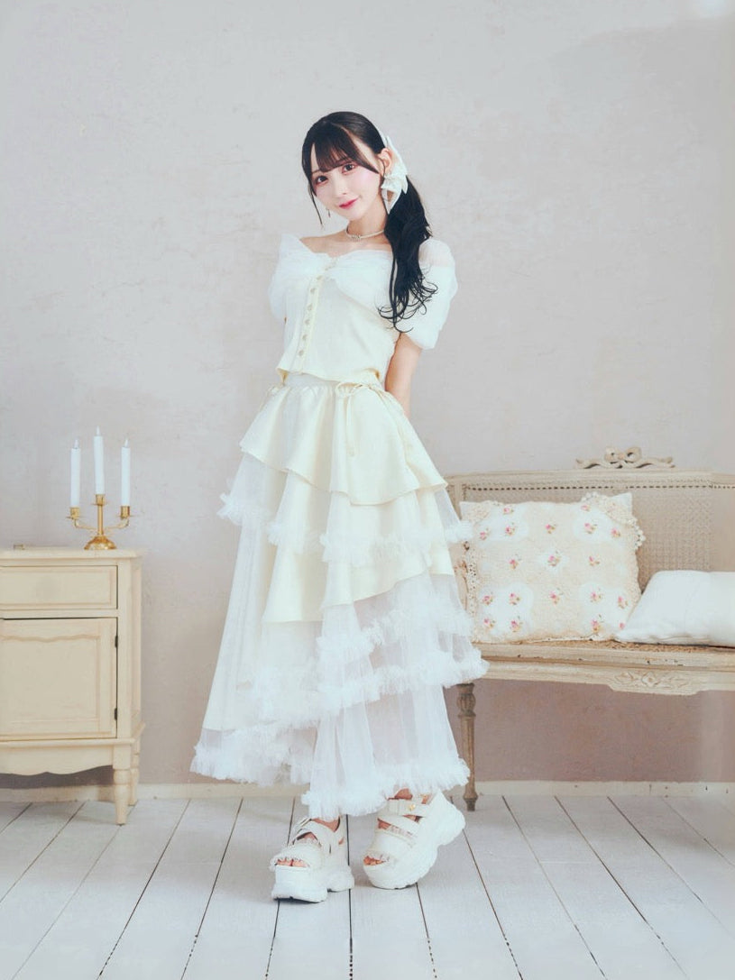 プリンセスチュールロングスカート