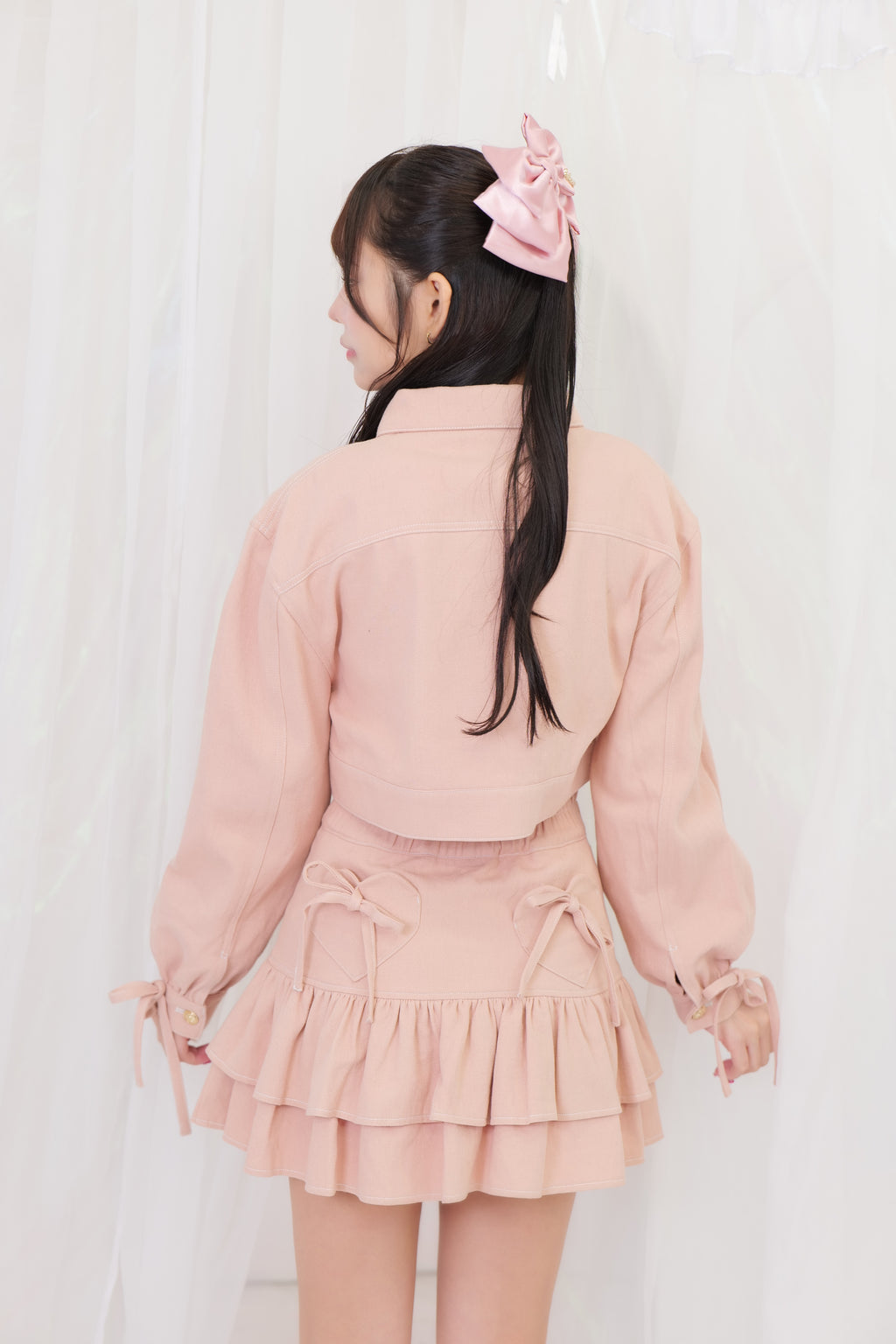 デニムフリルスカート