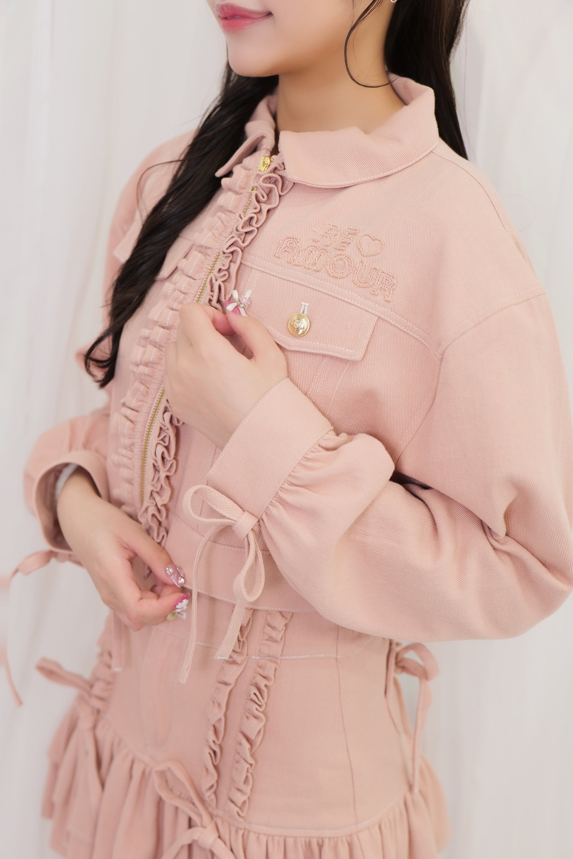 デニムフリルジャケット