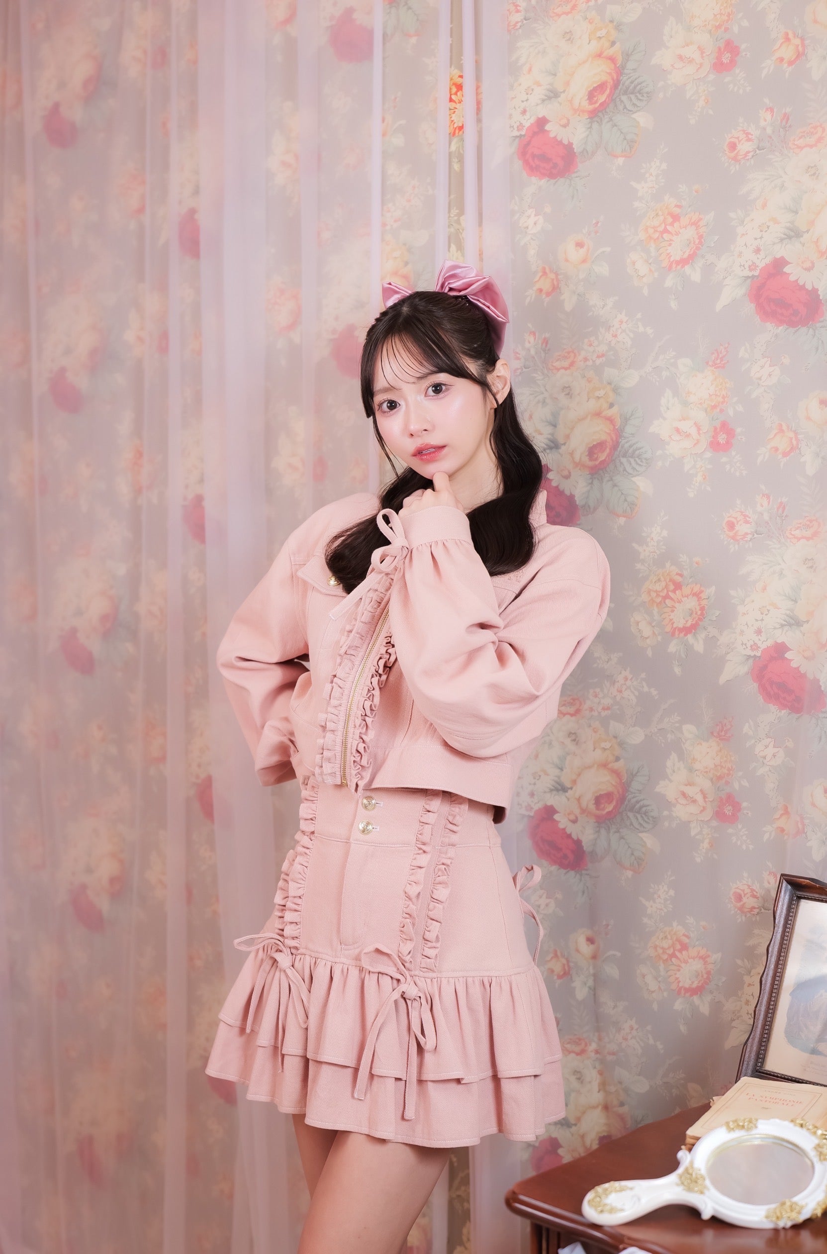 デニムフリルジャケット