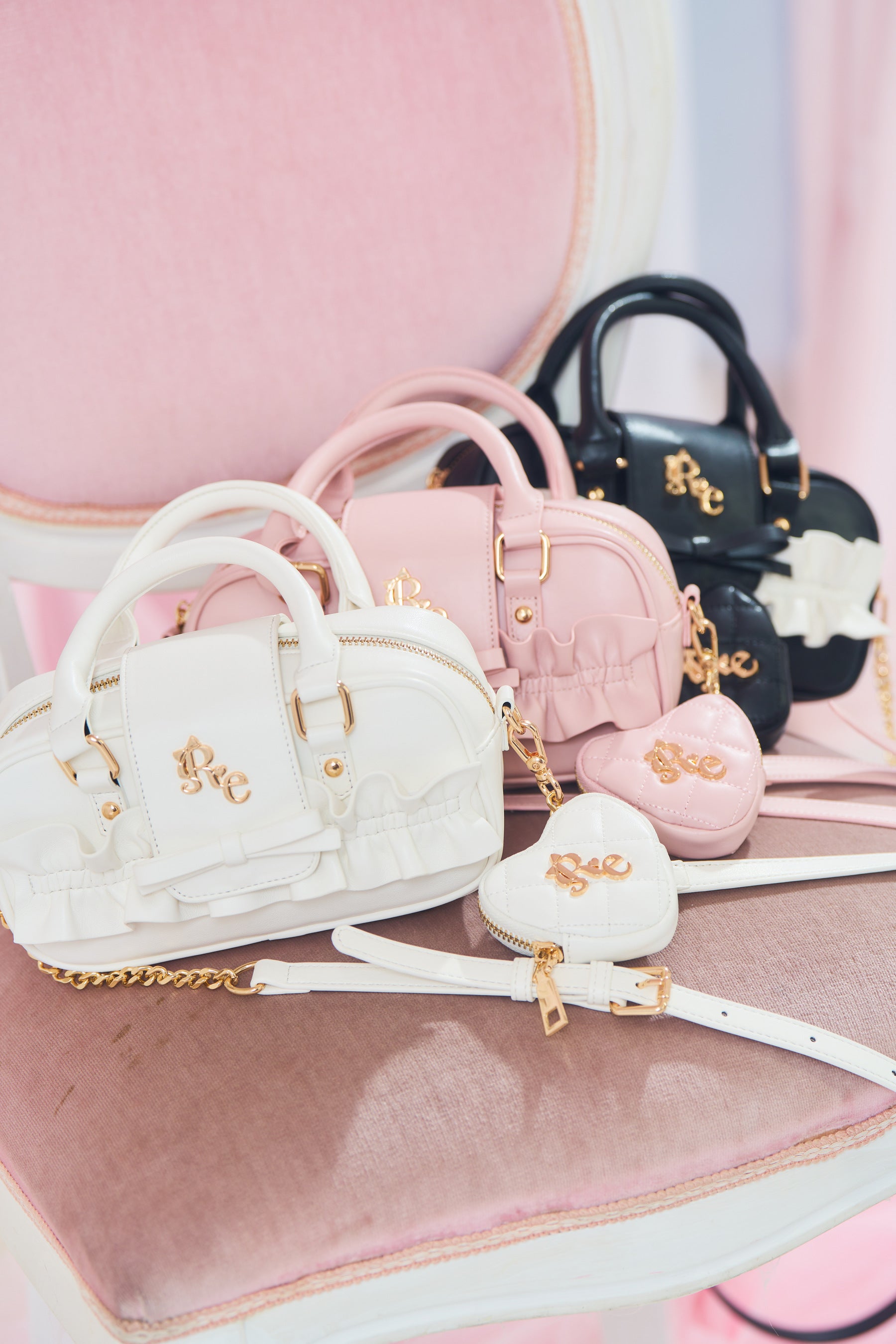 フリルミニボストンバッグ