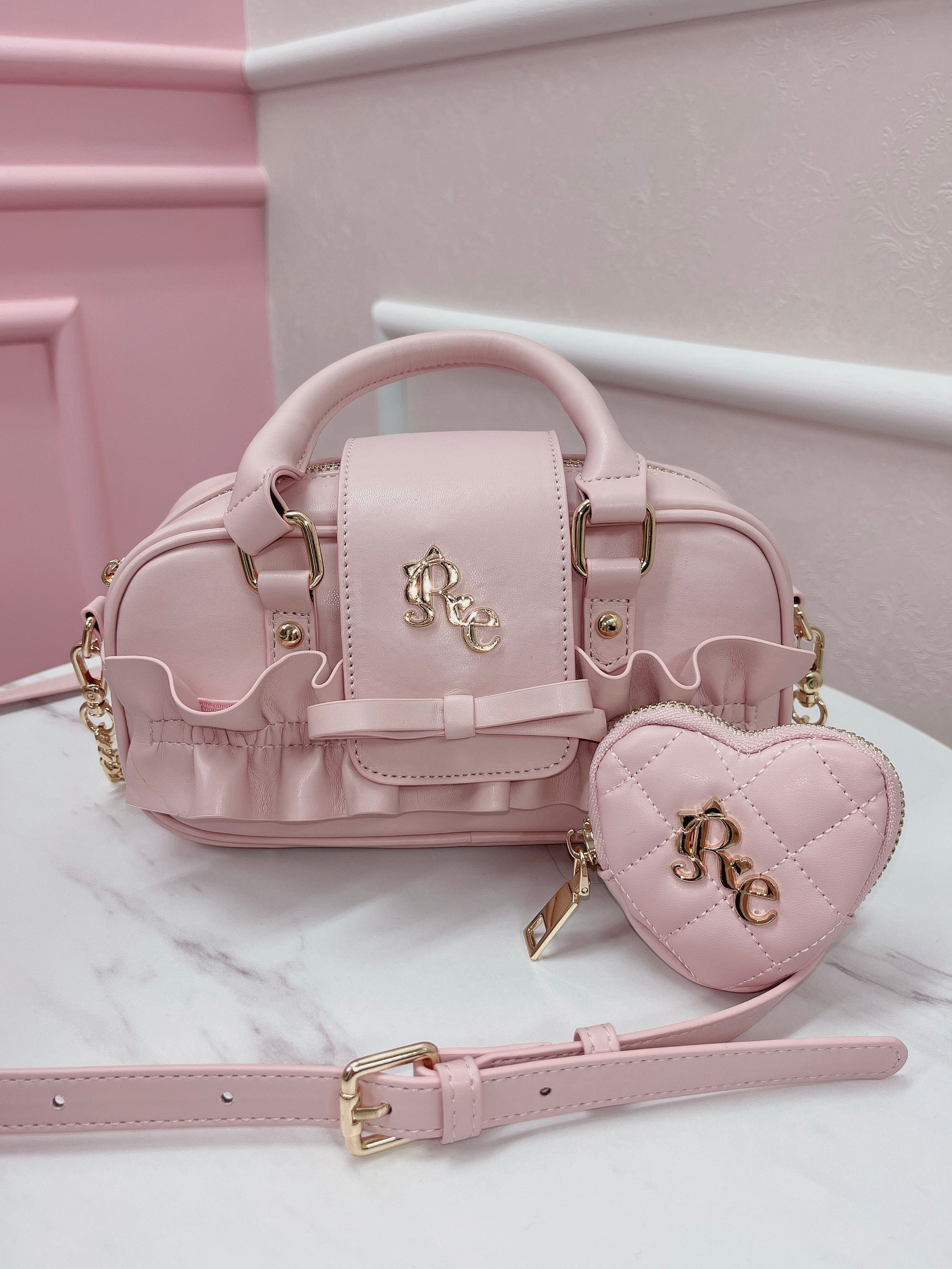 フリルミニボストンバッグ