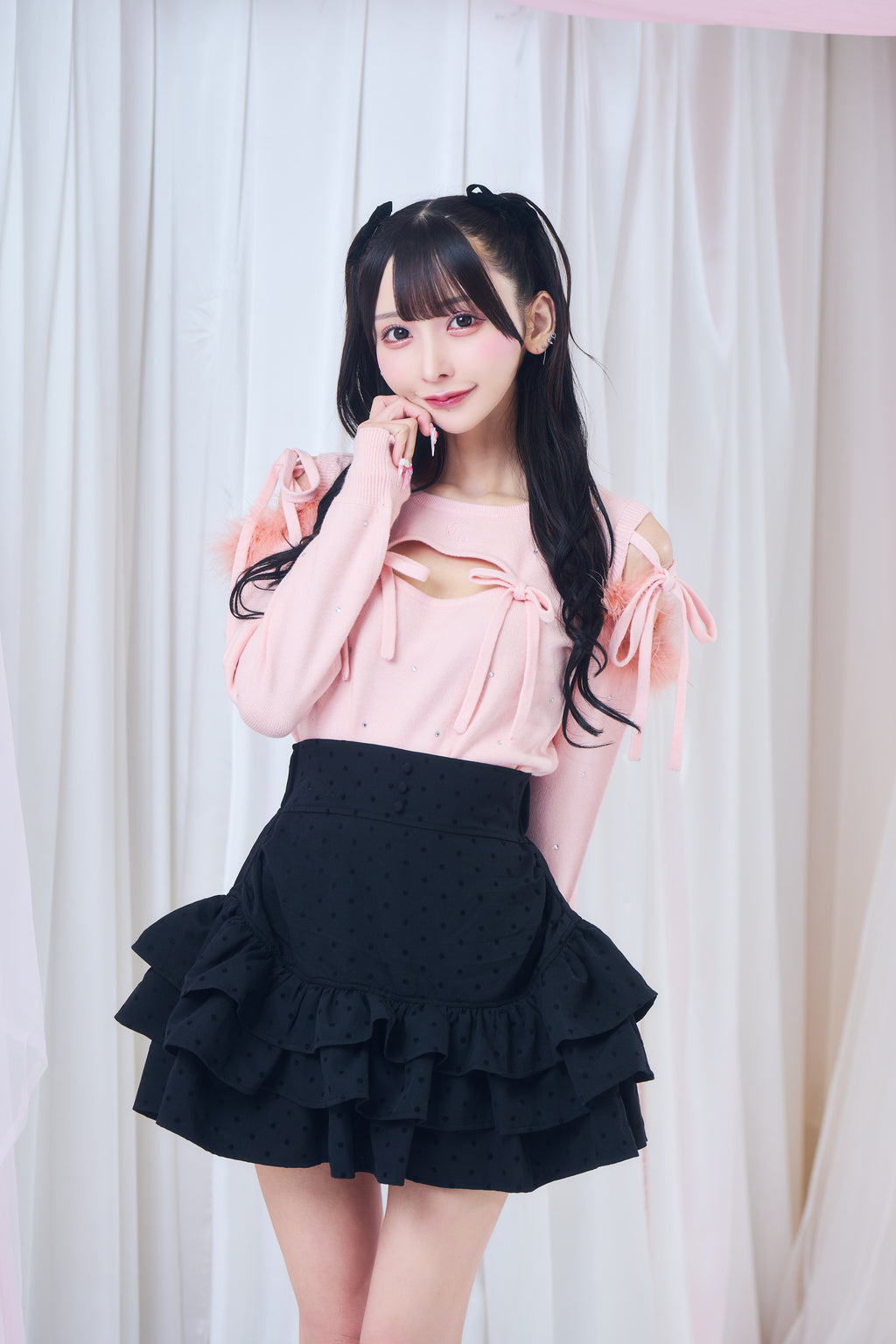 フリルティアードスカート