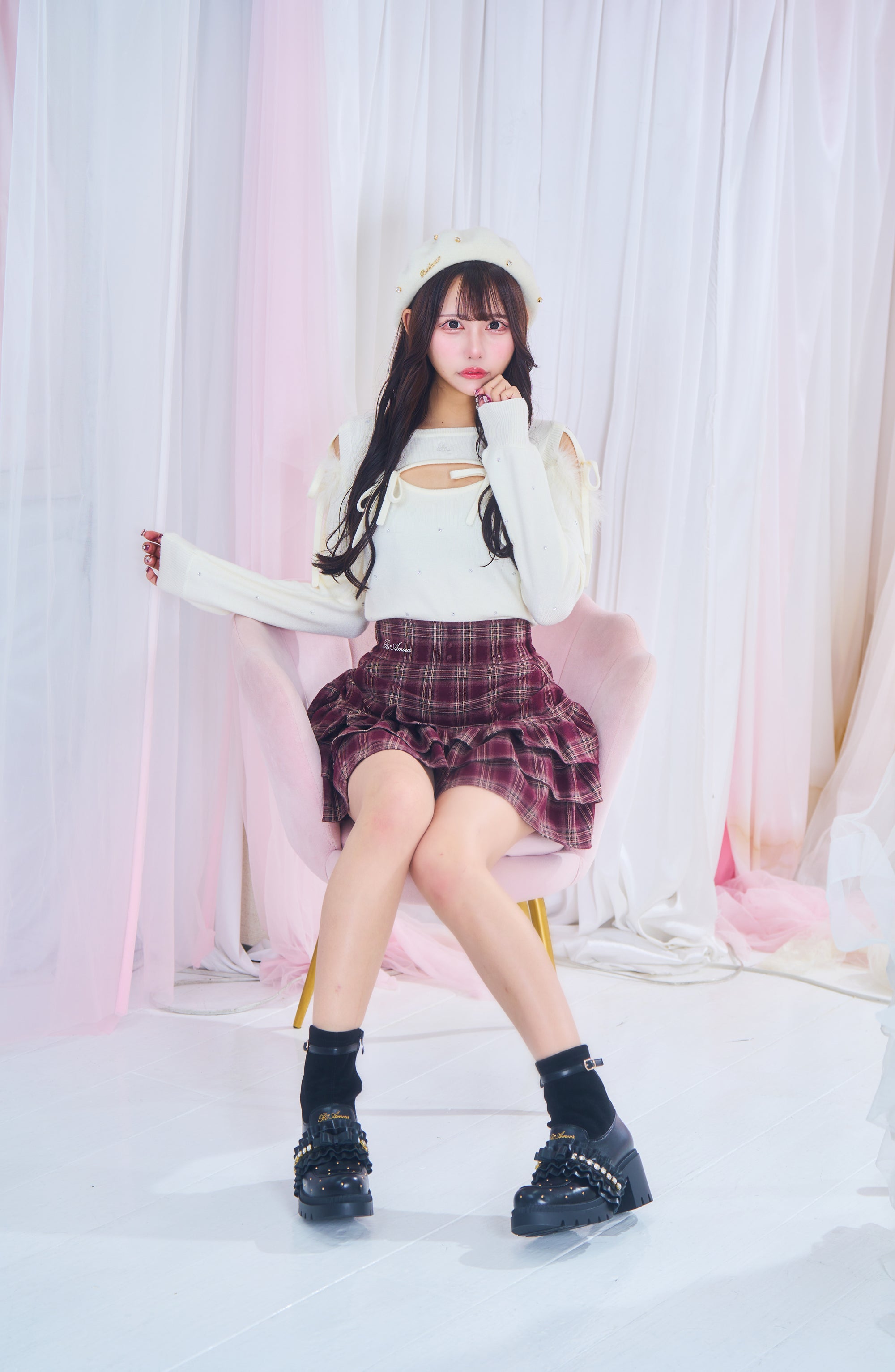 フリルティアードスカート