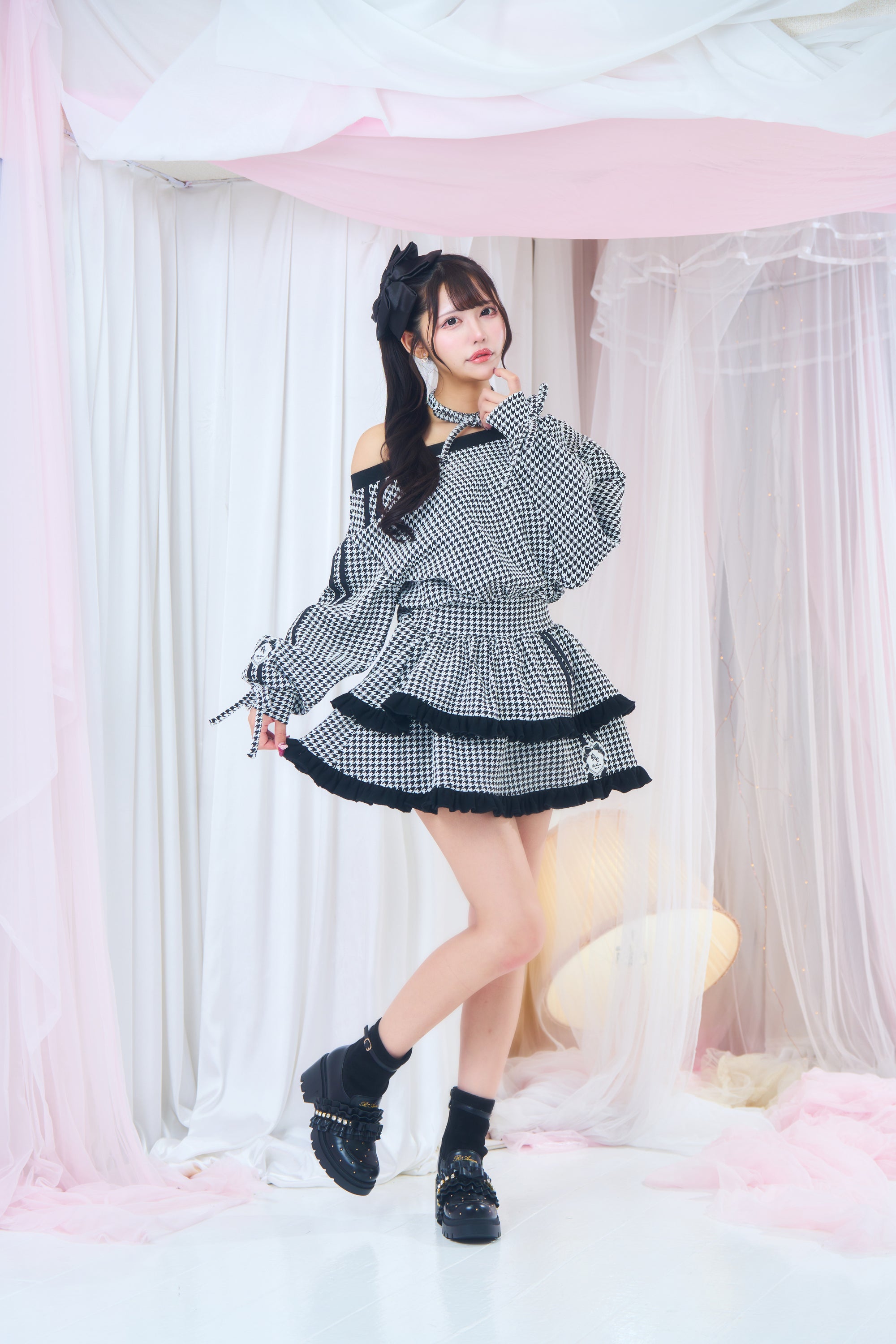 ワンショルトレーナーワンピ