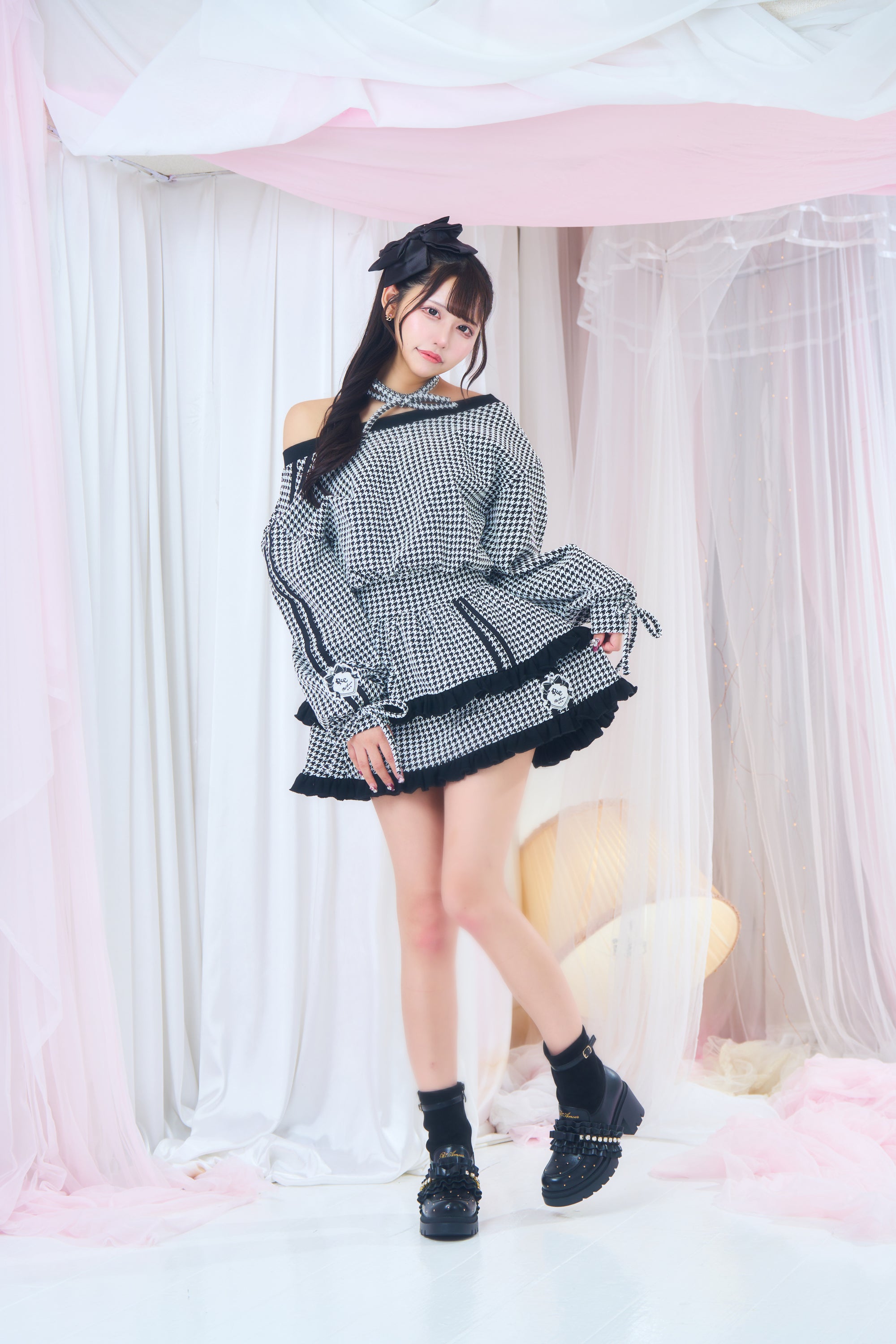 ワンショルトレーナーワンピ