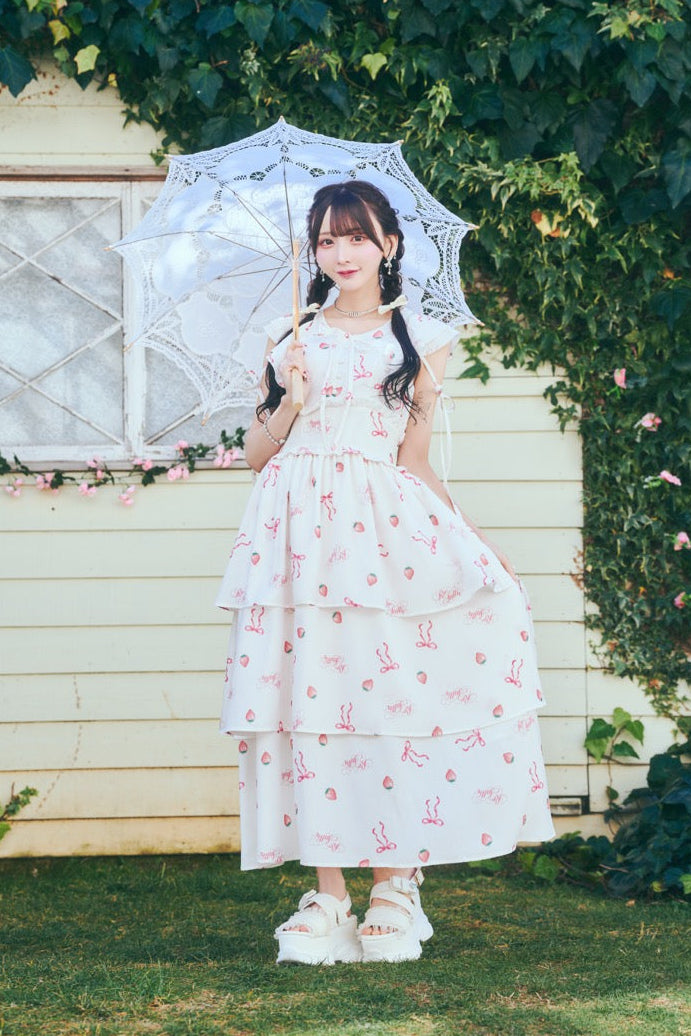【予約商品】ストロベリーロングワンピ